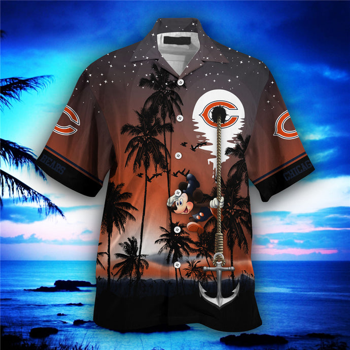 Chicago Bears Starry Night Hawaiian Shirt