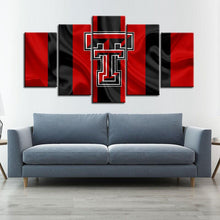 Load image into Gallery viewer, Texas Tech Red Raiders Football Fabric Look Canvas