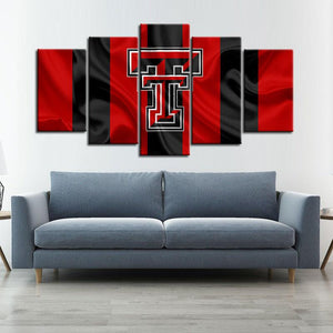 Texas Tech Red Raiders Football Fabric Look Canvas