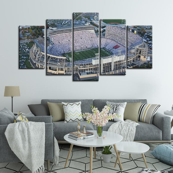 Penn State Nittany Lions Football Stadium 5 Pieces Painting Canvas