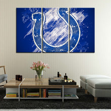 Load image into Gallery viewer, Indianapolis Colts Paint Splash Wall Canvas 2