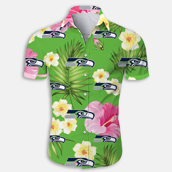 Seattle Seahawks Summer Floral Shirt