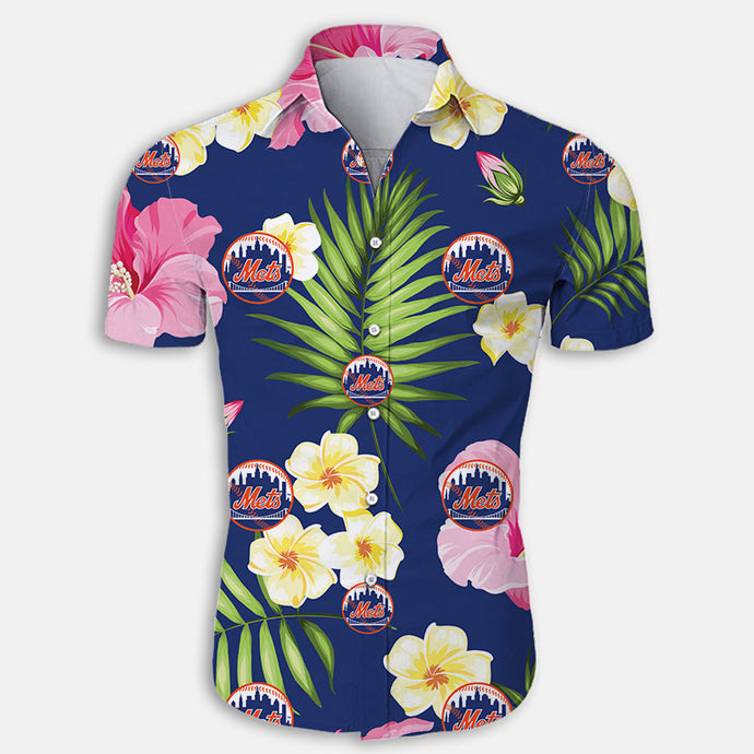 New York Mets Summer Floral Shirt