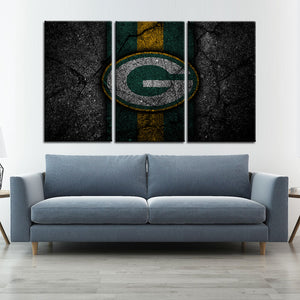 Green Bay Packers Rock Style Wall Canvas 2