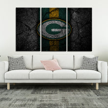 Load image into Gallery viewer, Green Bay Packers Rock Style Wall Canvas 2