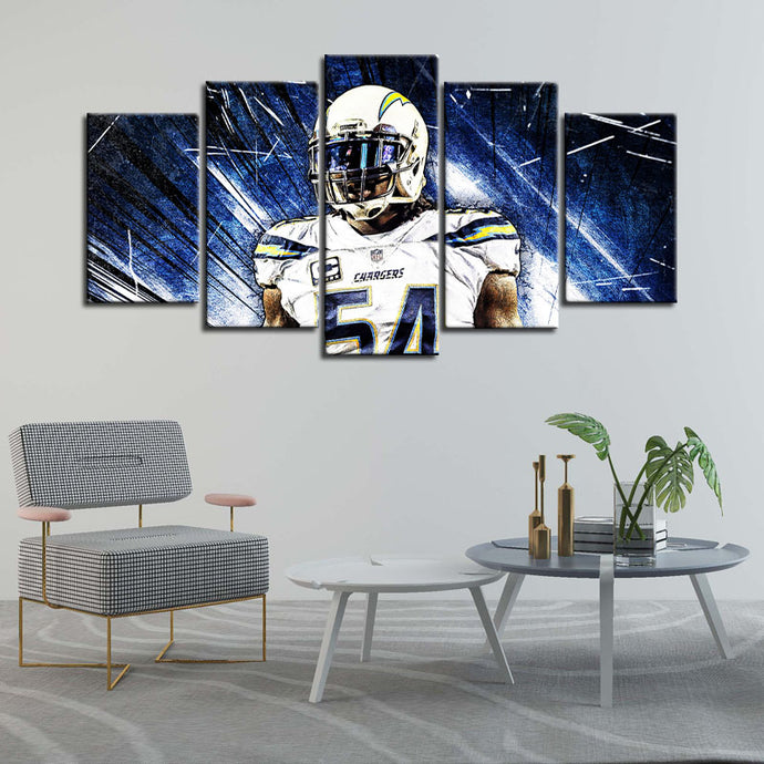 Melvin Ingram Los Angeles Chargers Wall Art Canvas