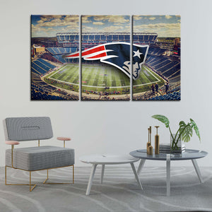 New England Patriots Stadium Wall Art Canvas