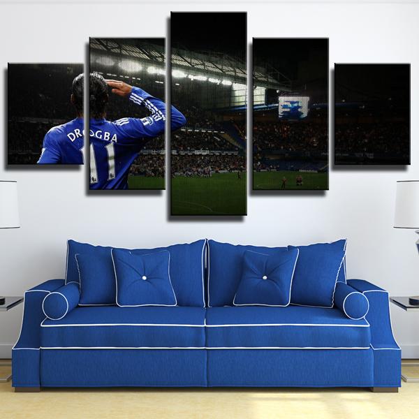 Didier Drogba Chelsea Wall Canvas 1