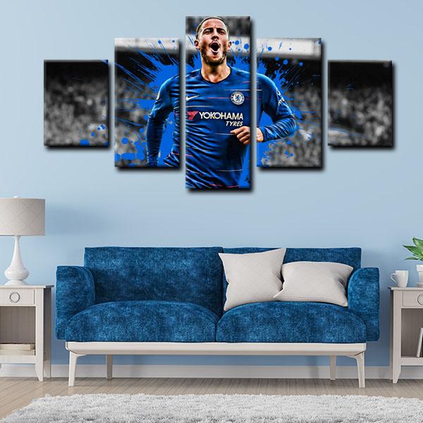 Eden Hazard Chelsea Wall Canvas 1
