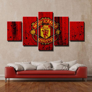 Manchester United Rough Look Wall Canvas
