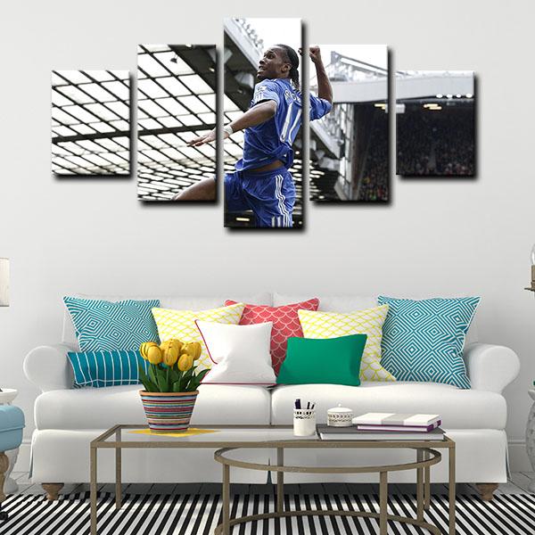 Didier Drogba Chelsea Wall Canvas