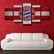 Load image into Gallery viewer, Bayern Munich Wooden Look Wall Canvas