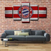 Load image into Gallery viewer, Bayern Munich Wooden Look Wall Canvas
