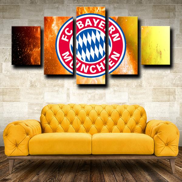 Bayern Munich Emblem Wall Canvas 1
