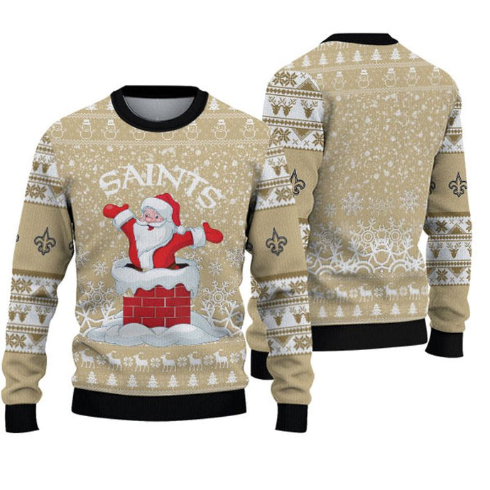 New Orleans Saints Santa Christmas Sweatshirt