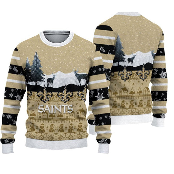New Orleans Saints Casual Christmas Sweatshirt