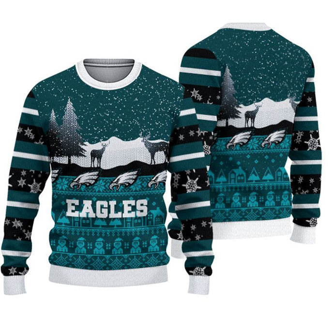 Philadelphia Eagles Casual Christmas Sweatshirt