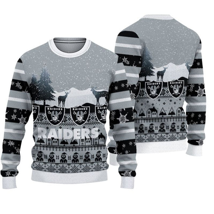 Las Vegas Raiders Casual Christmas Sweatshirt