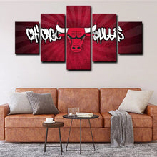 Load image into Gallery viewer, Chicago Bulls Emblem Wall Canvas 2