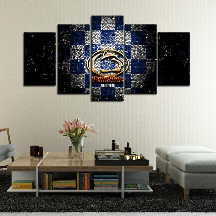 Penn State Nittany Lions Football Aluminate 5 Pieces Painting Canvas