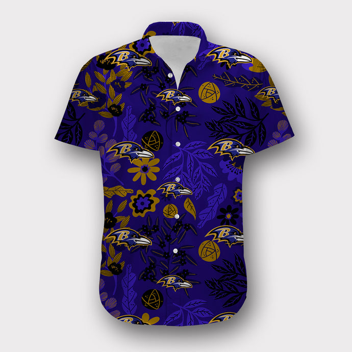 Baltimore Ravens Aloha Hawaiian Shirt