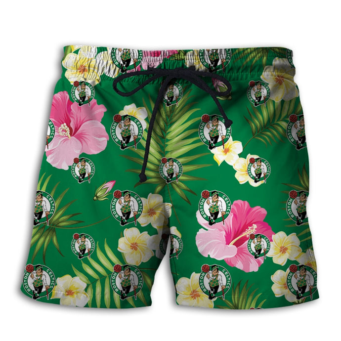 Boston Celtics Summer Floral Shorts