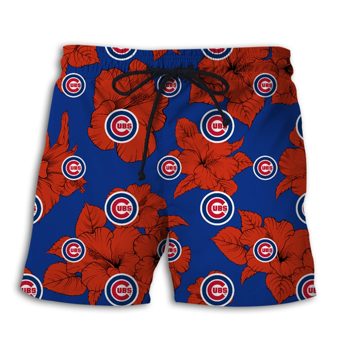 Chicago Cubs Tropical Floral Shorts