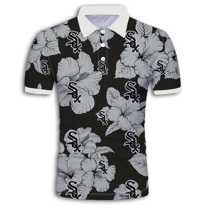 Chicago White Sox Tropical Floral Polo Shirt