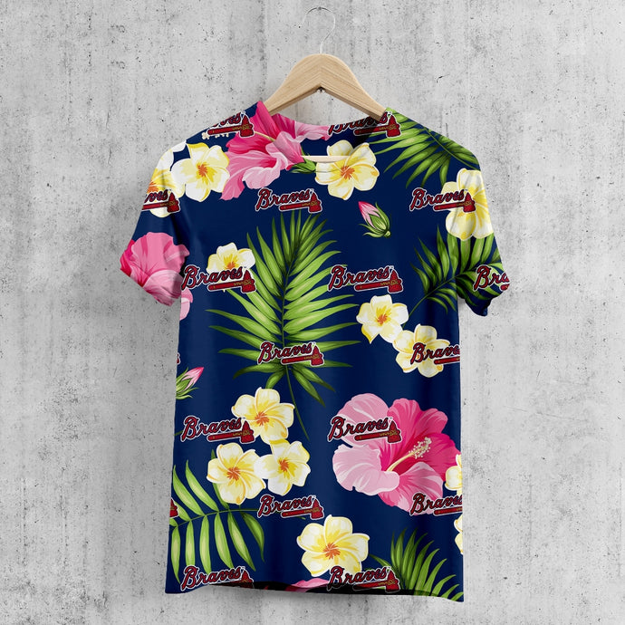 Atlanta Braves Summer Floral T-Shirt