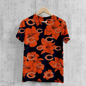 Chicago Bears Tropical Floral T-Shirt