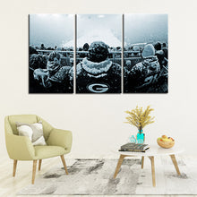 Load image into Gallery viewer, Green Bay Packers Snow Game Wall Canvas 2