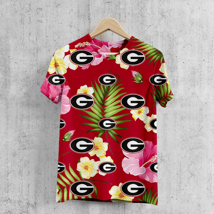 Georgia Bulldogs Summer Floral T-Shirt