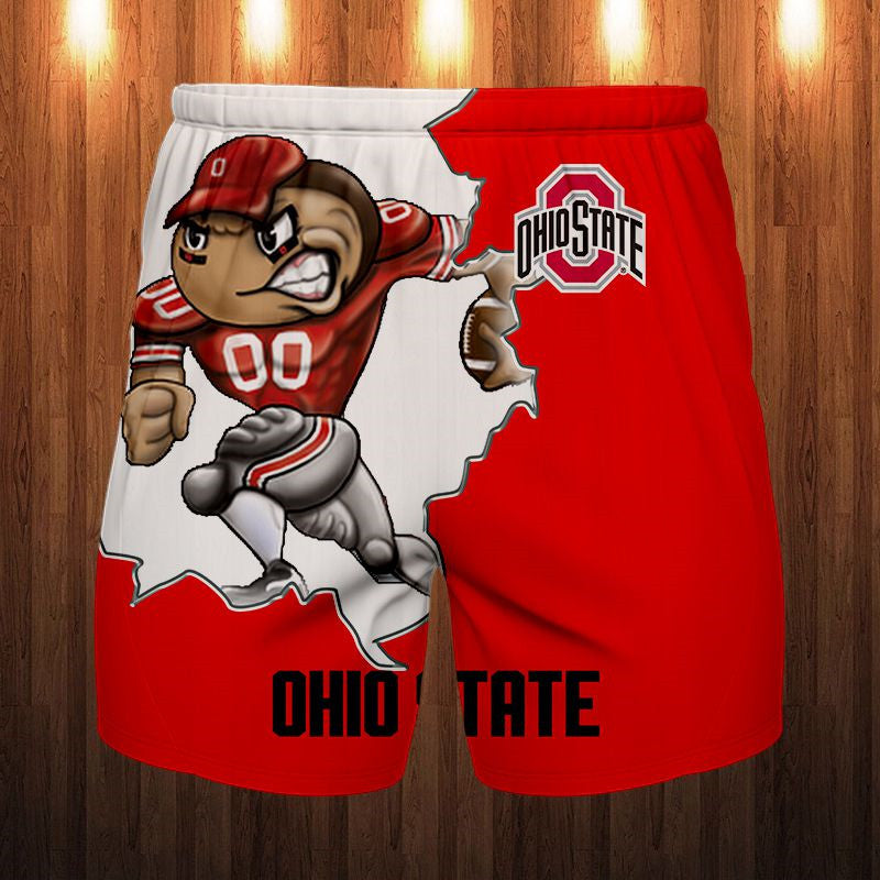 Ohio State Buckeyes Mascot Casual Shorts