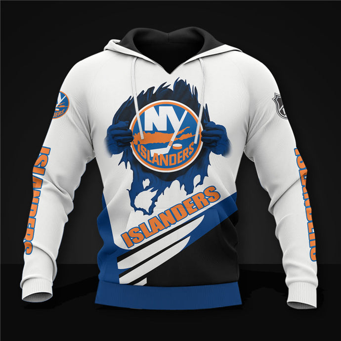 New York Islanders Casual 3D Hoodie