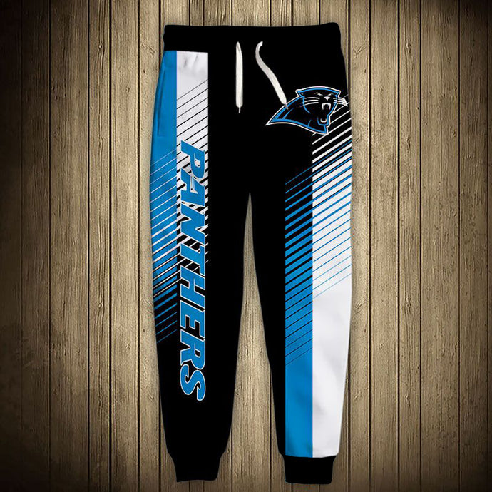 Carolina Panthers Stripes Sweatpants