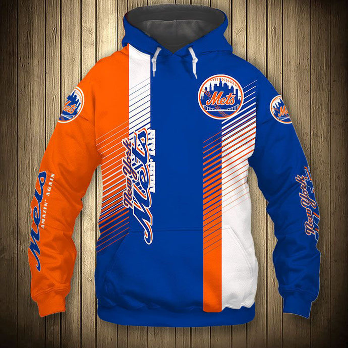 New York Mets Stripes Hoodie
