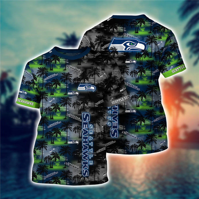 Seattle Seahawks Hawaiian T-Shirt