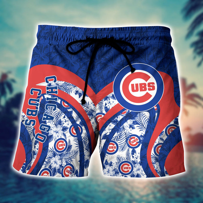 Chicago Cubs Floral Casual Shorts