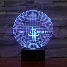 Load image into Gallery viewer, Houston Rockets 3D Illusion LED Lamp