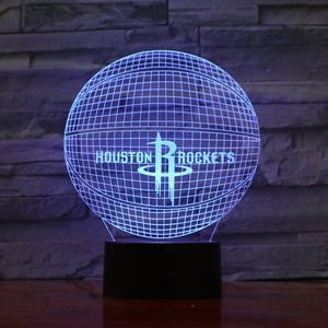 Houston Rockets 3D Illusion LED Lamp