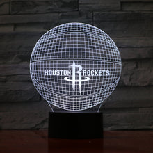 Load image into Gallery viewer, Houston Rockets 3D Illusion LED Lamp