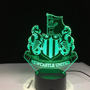 Newcastle United 3D LED Lamp