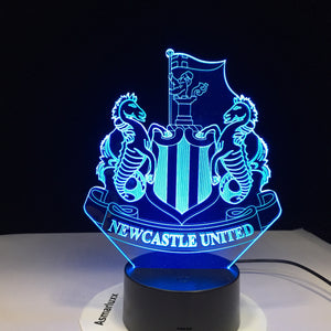 Newcastle United 3D LED Lamp