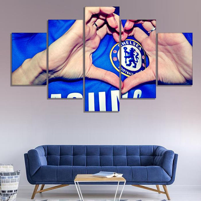 Chelsea FC Love Wall Art Canvas