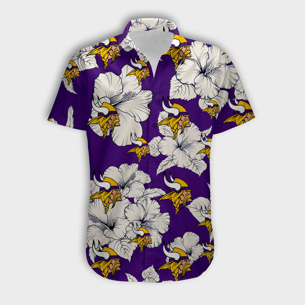 Minnesota Vikings Tropical Floral Shirt