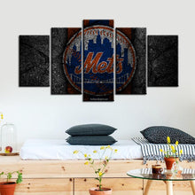 Load image into Gallery viewer, New York Mets Rock Style Canvas