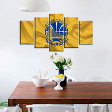 Load image into Gallery viewer, Golden State Warriors Fabric Flag 5 Pieces Wall Painting Canvas