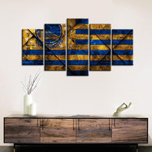 Load image into Gallery viewer, Golden State Warriors Oldish Style 5 Pieces Wall Painting Canvas