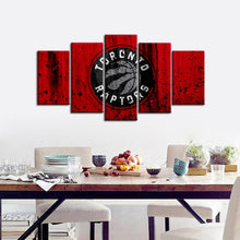 Load image into Gallery viewer, Toronto Raptors Rough Look 5 Pieces Painting Canvas