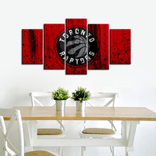 Load image into Gallery viewer, Toronto Raptors Rough Look 5 Pieces Painting Canvas